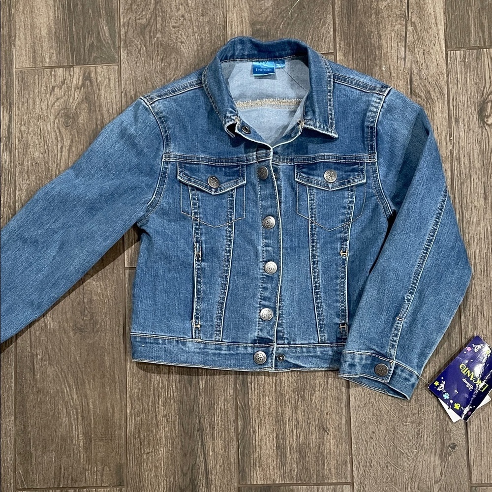 NWT Disney Encanto Blue Denim Jacket Kids - Picture 2 of 5
